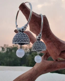 Hoops with Pearl Drops