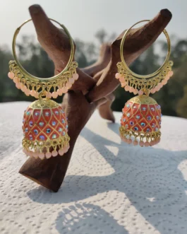 Party Wear Hoops Orange